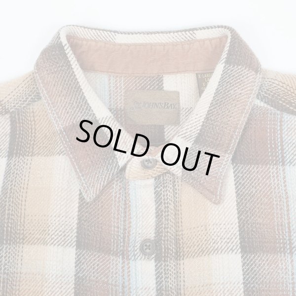 画像3: Late 90's ST JOHN'S BAY ヘビーネルシャツ “Ombre Plaid” (3)