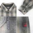 画像4: 00's WOOLRICH ウールボタンダウンシャツ "Ombre Plaid" (4)