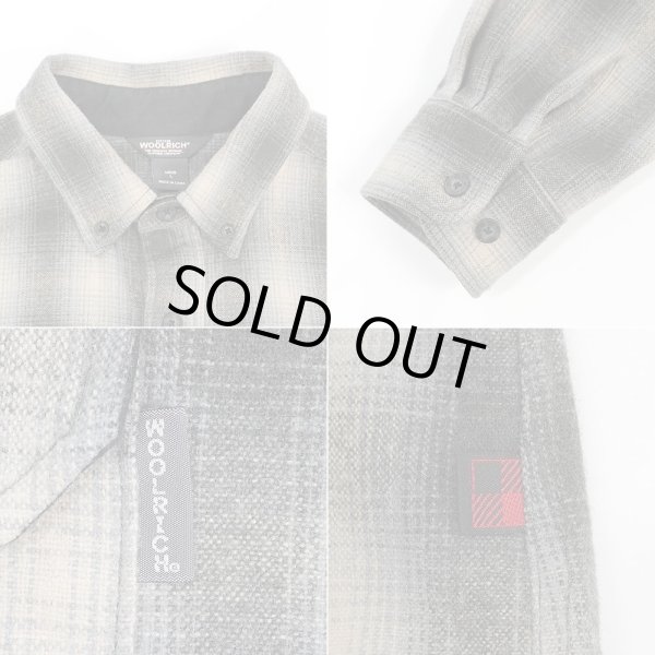 画像4: 00's WOOLRICH ウールボタンダウンシャツ "Ombre Plaid" (4)