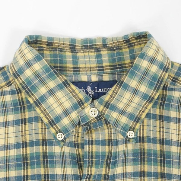 画像3: 90's Polo Ralph Lauren ボタンダウンシャツ "BLAKE" (3)