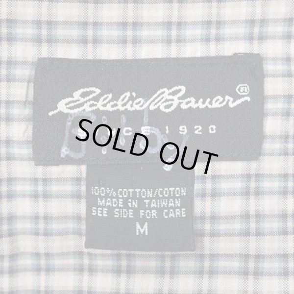 画像2: 00's Eddie Bauer S/S シアサッカーボタンダウンシャツ (2)
