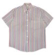 画像1: 90's VAN HEUSEN マルチストライプ柄 S/S レギュラーカラーシャツ (1)