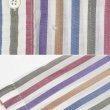 画像4: 90's VAN HEUSEN マルチストライプ柄 S/S レギュラーカラーシャツ (4)