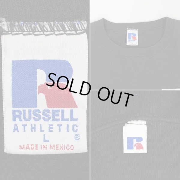 画像3: 90-00's RUSSELL 両面プリント スウェット "BLACK" (3)