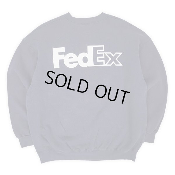 画像1: 90-00's FedEx ロゴプリントスウェット "Lee body" (1)