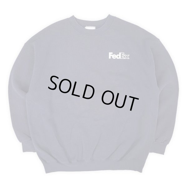 画像2: 90-00's FedEx ロゴプリントスウェット "Lee body" (2)