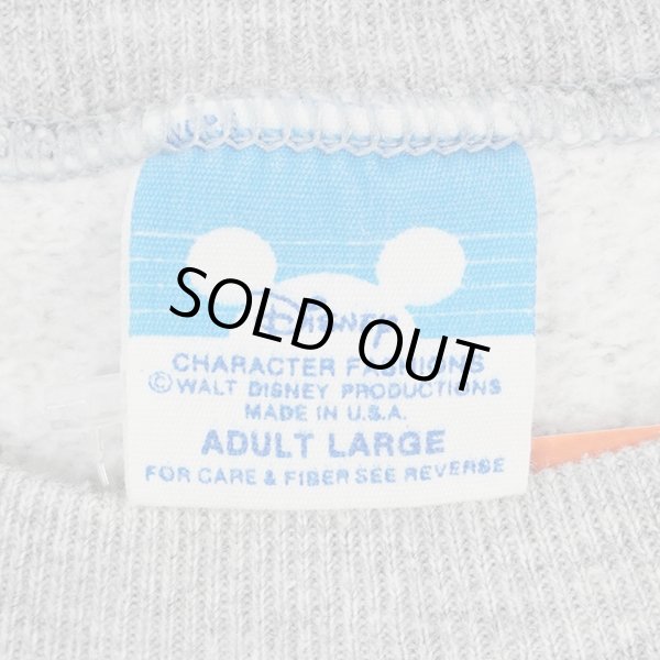 画像2: 80's Disney Mickey Mouse キャラクタースウェット "MADE IN USA" (2)