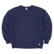画像1: 90's RUSSELL 前V ブランクスウェット "NAVY / MADE IN USA" (1)