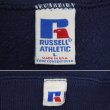 画像2: 90's RUSSELL 前V ブランクスウェット "NAVY / MADE IN USA" (2)
