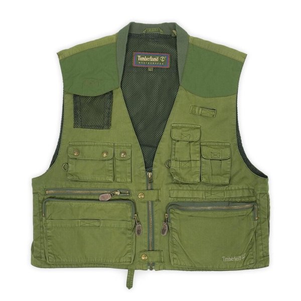 画像1: 90's Timberland フィッシングベスト (1)