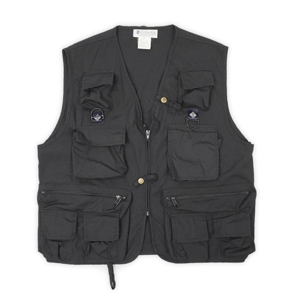 画像1: 90's Columbia PFG フィッシングベスト "Black" (1)