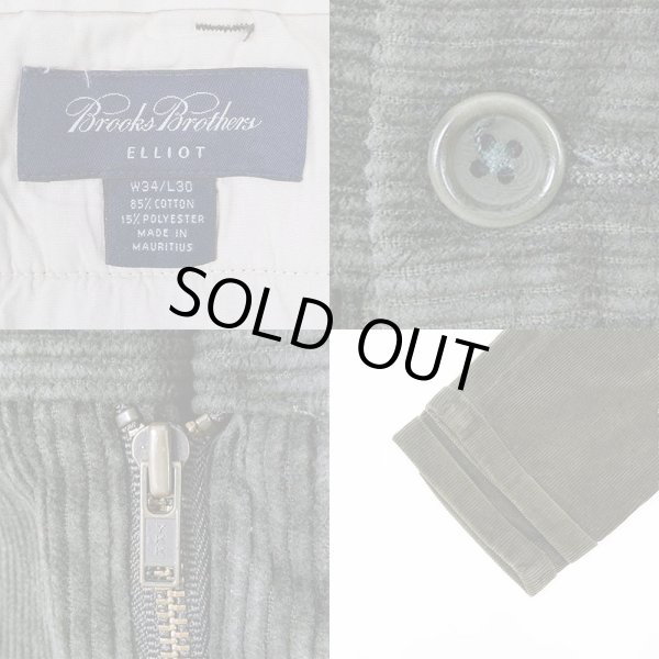 画像3: 00's Brooks Brothers 2タック 太畝コーデュロイパンツ "ELLIOT / W34 L30" (3)