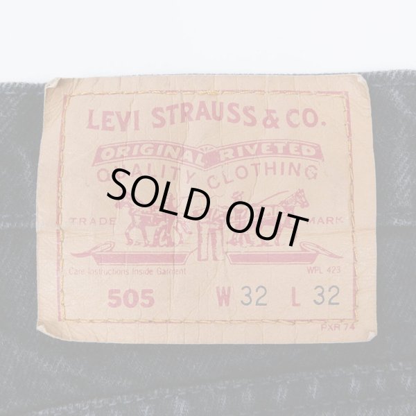画像3: 90's Levi's 505 ブラックデニムパンツ "MADE IN CANADA / W32 L32" (3)