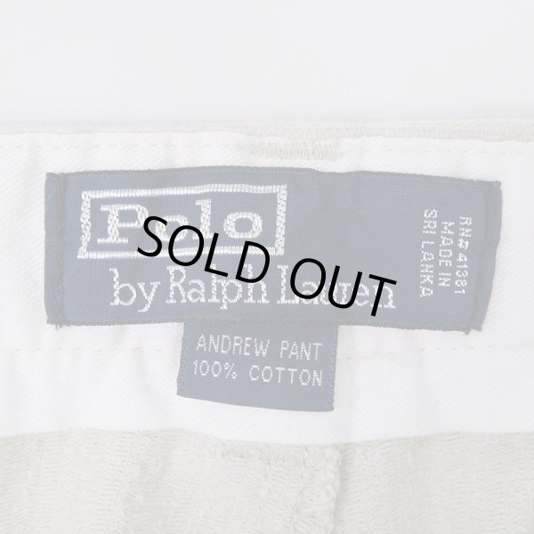 画像3: 90's Polo Ralph Lauren 2タック 太畝コーデュロイトラウザー “ANDREW PANT / LIGHT BEIGH” (3)