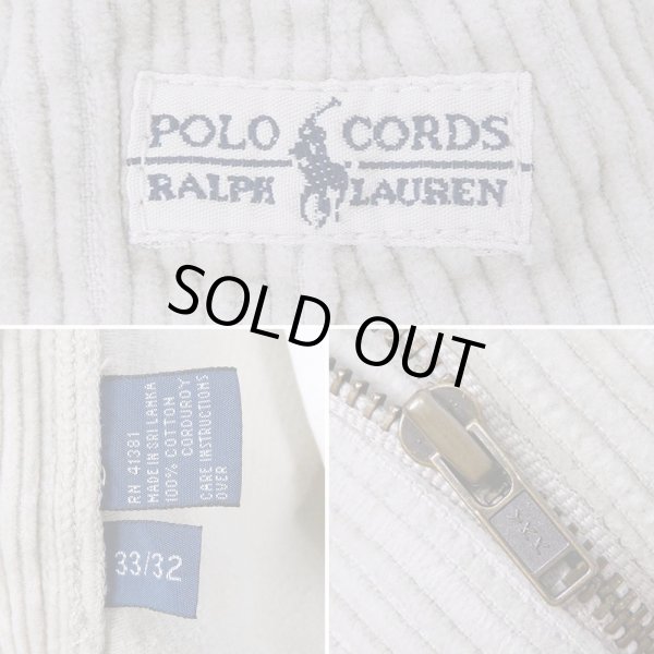 画像4: 90's Polo Ralph Lauren 2タック 太畝コーデュロイトラウザー “ANDREW PANT / LIGHT BEIGH” (4)