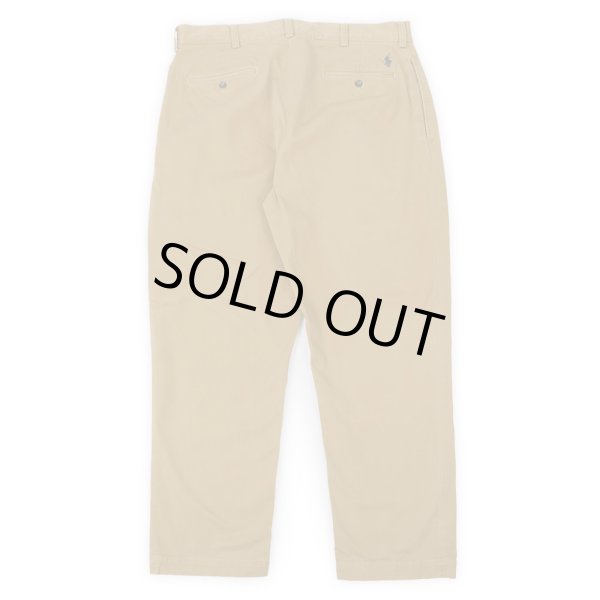 画像2: 90's Polo Ralph Lauren 2タック チノトラウザー “ETHAN PANT / LIGHT BROWN” (2)
