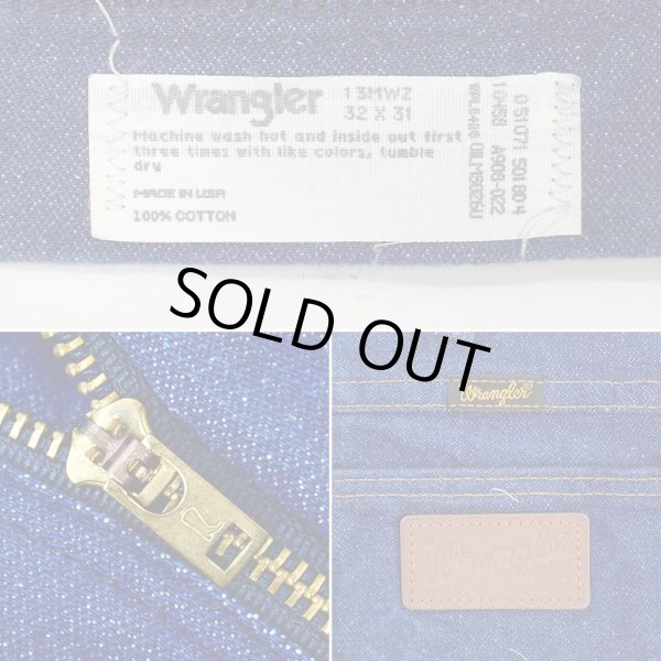 画像3: 90's Wrangler 13MWZ デニムパンツ "MADE IN USA / Dark Indigo" (3)