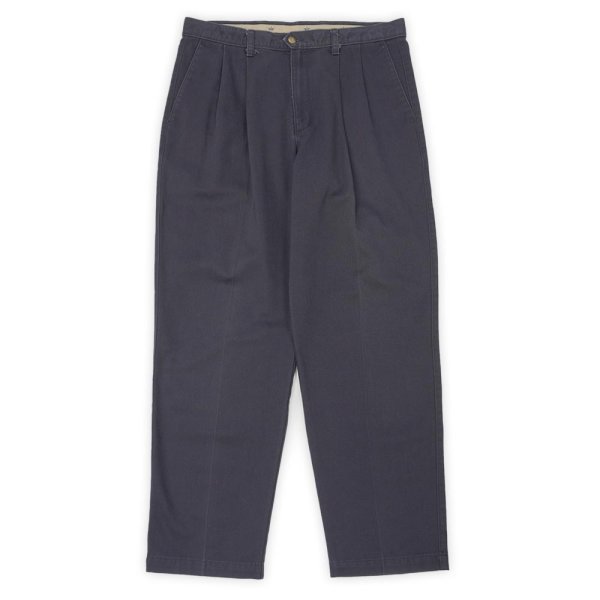 画像1: 90's DOCKERS 2タック チノトラウザー "FADE BLACK / W33 L30" (1)
