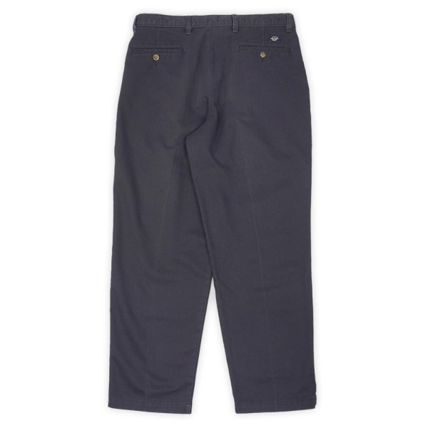 画像2: 90's DOCKERS 2タック チノトラウザー "FADE BLACK / W33 L30" (2)