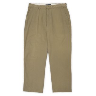 90's Polo Ralph Lauren 2タック チノトラウザー “OLIVE / W32 L32