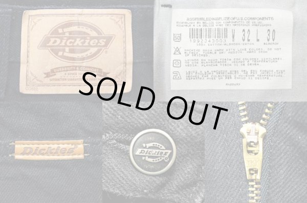 画像3: 90-00's Dickies ブラックデニムパンツ “W32 L30” (3)