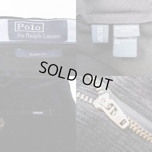 画像3: Polo Ralph Lauren 太畝コーデュロイイパンツ "CLASSIC FIT / BLACK" (3)