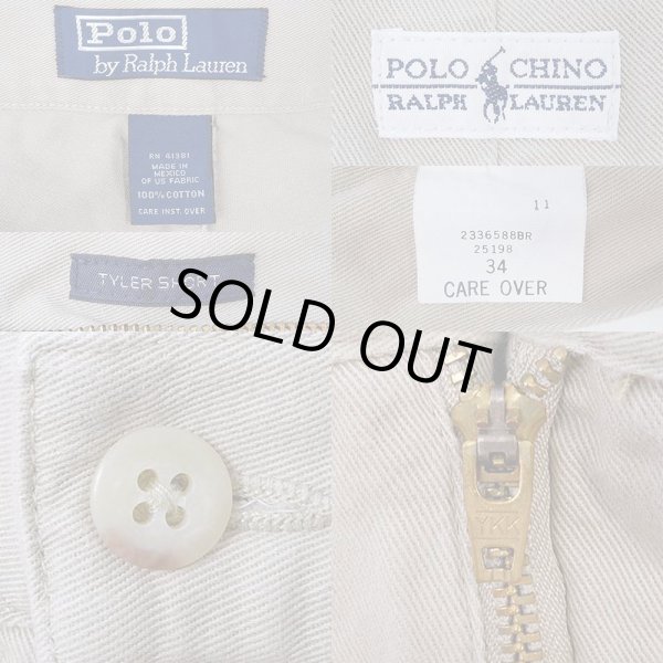 画像3: 90's Polo Ralph Lauren 2タックチノショーツ "TYLER SHORT / BEIGH" (3)