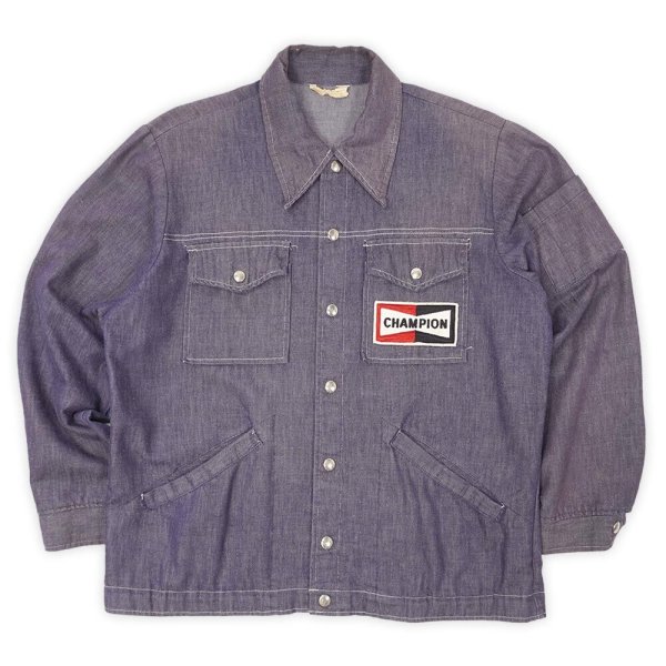 画像1: 70's CHAMPION PLUG デニムジャケット "MADE IN USA" (1)