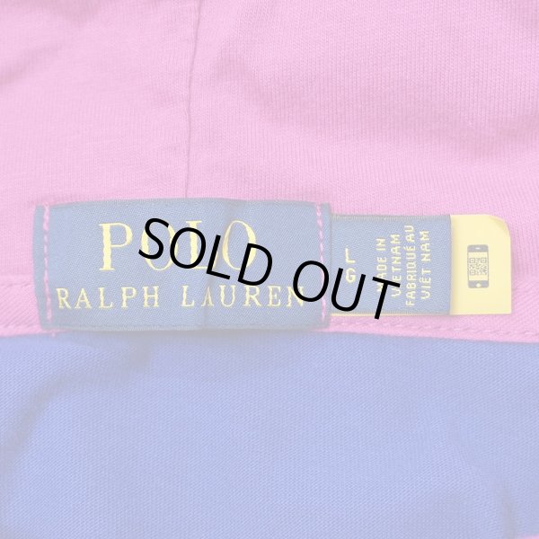 画像2: 00's Polo Ralph Lauren フェイクレイヤード フーディーカットソー (2)