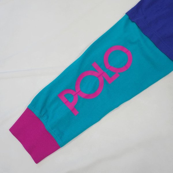 画像4: 00's Polo Ralph Lauren フェイクレイヤード フーディーカットソー (4)