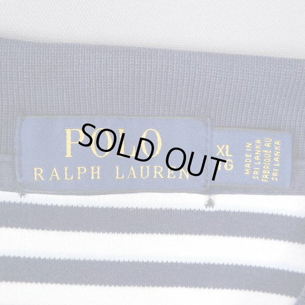 画像2: 00's Polo Ralph Lauren マルチボーダー柄 ポロシャツ (2)