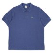 画像1: Late 90's LACOSTE ポロシャツ "DESIGNED IN FRANCE / HEATHER BLUE" (1)