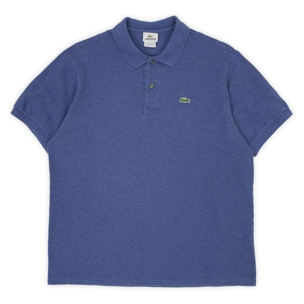 画像1: Late 90's LACOSTE ポロシャツ "DESIGNED IN FRANCE / HEATHER BLUE" (1)