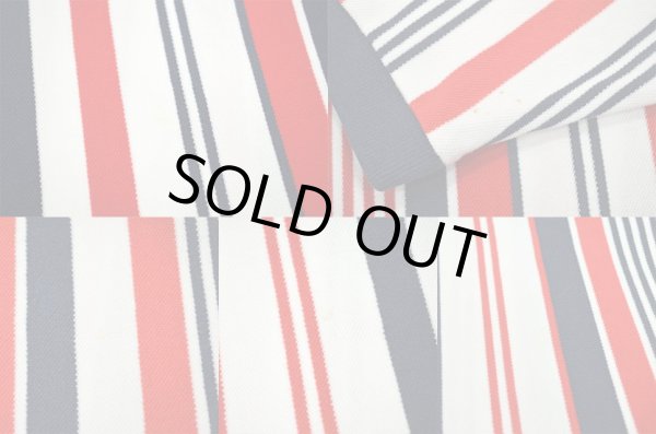 画像4: 90's FILA マルチストライプ柄 S/S ポロシャツ (4)