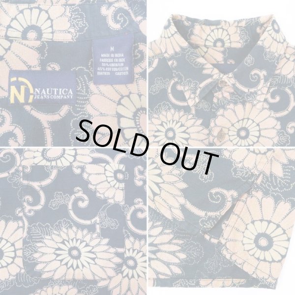 画像3: 00's NAUTICA S/S 総柄シャツ "コットン × リネン" (3)