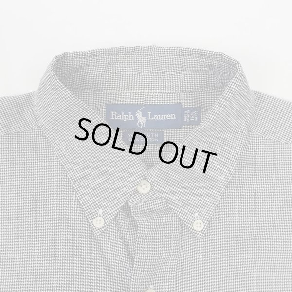 画像4: 90's Polo Ralph Lauren ハウンズトゥース柄 ボタンダウンシャツ "YARMOUTH" (4)