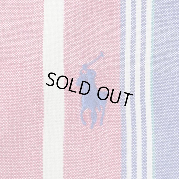 画像4: Early 90's Polo Ralph Lauren S/S ボタンダウンシャツ “HAND WOVEN FABRIC” (4)