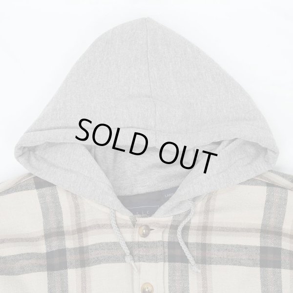 画像3: 90's BASIC EDITIONS キルティングライナー フーディーネルシャツ (3)