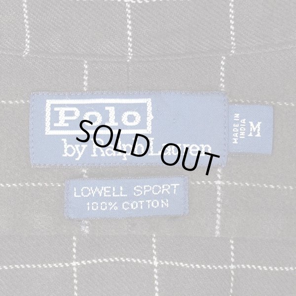 画像2: 90's Polo Ralph Lauren フランネル レギュラーカラーシャツ "LOWELL SPORT" (2)