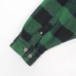 画像3: 00's Field & Stream ブロックチェック柄 ヘビーネルシャツ "Green × Black" (3)