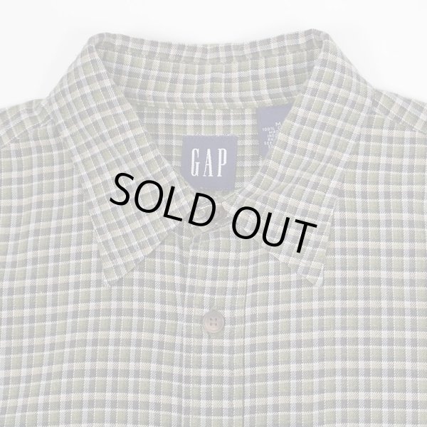 画像3: Early 00's OLD GAP レギュラーカラー フランネルシャツ (3)