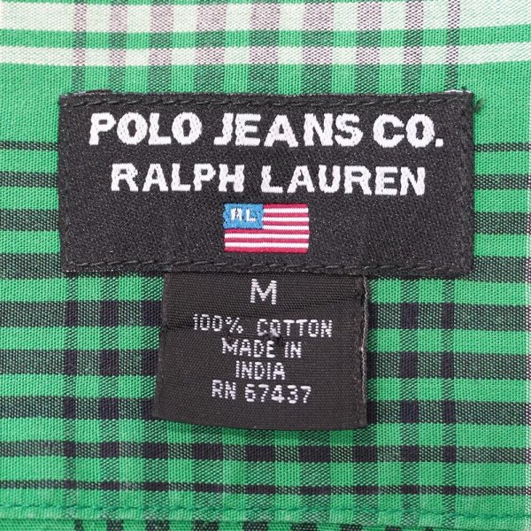 画像2: 90's POLO JEANS レギュラーカラーシャツ (2)