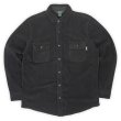 画像1: 00's Woolrich フリースシャツ "BLACK" (1)
