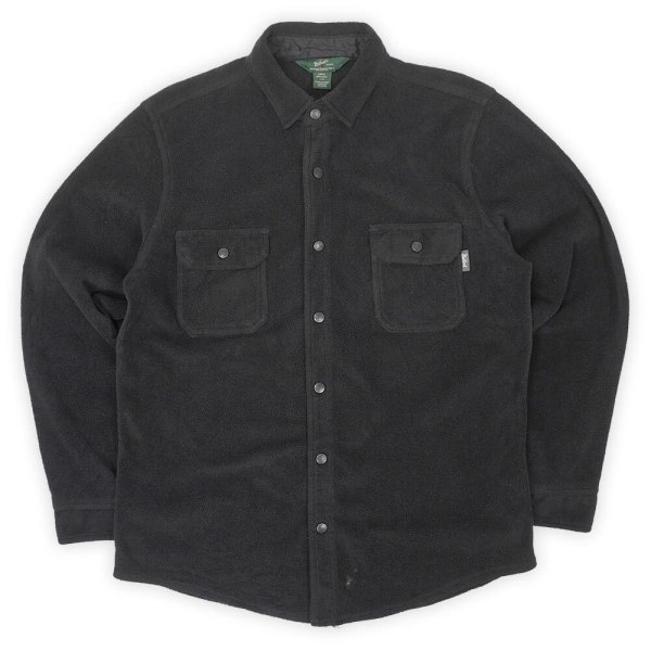画像1: 00's Woolrich フリースシャツ "BLACK" (1)