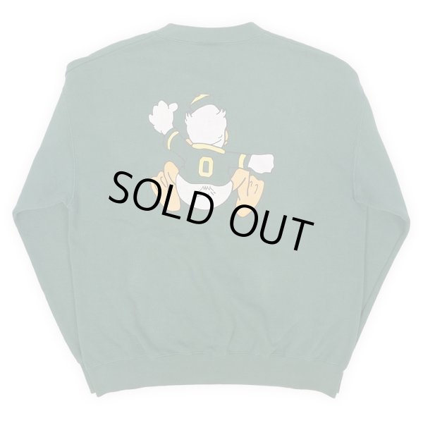 画像2: 90's OREGON DUCKS 両面プリントスウェット "MADE IN USA" (2)