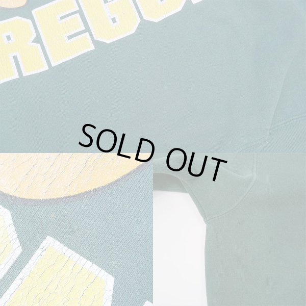 画像4: 90's OREGON DUCKS 両面プリントスウェット "MADE IN USA" (4)