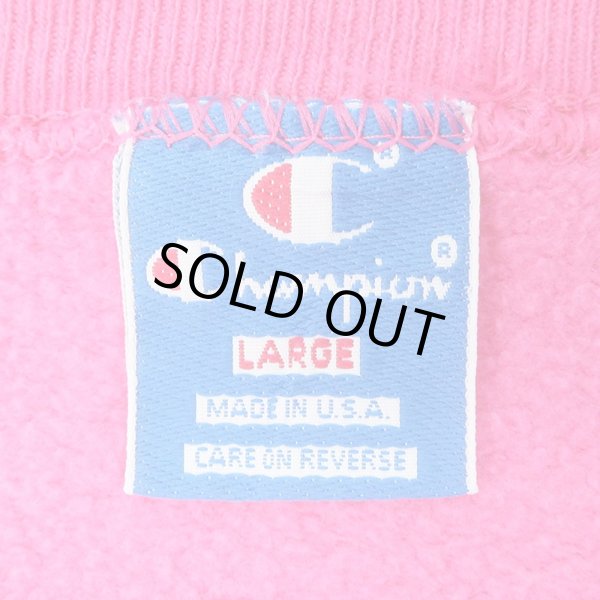 画像2: 90's Champion 前V スウェット "スクリプトロゴ / MADE IN USA" (2)