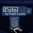 画像2: 90's Polo Ralph Lauren リバースウィーブタイプ スウェット "NAVY" (2)