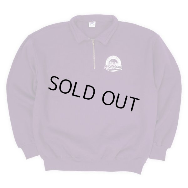 画像1: 90's JERZEES 襟付き ハーフジップスウェット "MADE IN USA" (1)