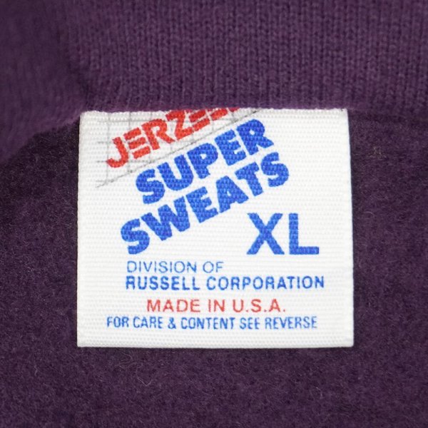 画像2: 90's JERZEES 襟付き ハーフジップスウェット "MADE IN USA" (2)